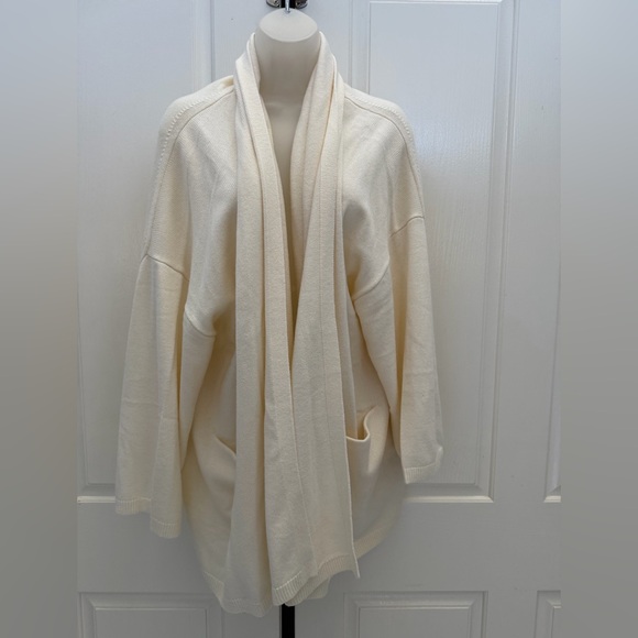 Aritzia The Group Nook Light Birch Open Front Cardigan Sz 2